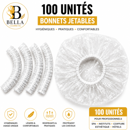 Pack Bonnet Plastique Cheveux X 100 unit