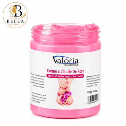 Crème Hydratante Mains & Pieds à l'Huile de Rose